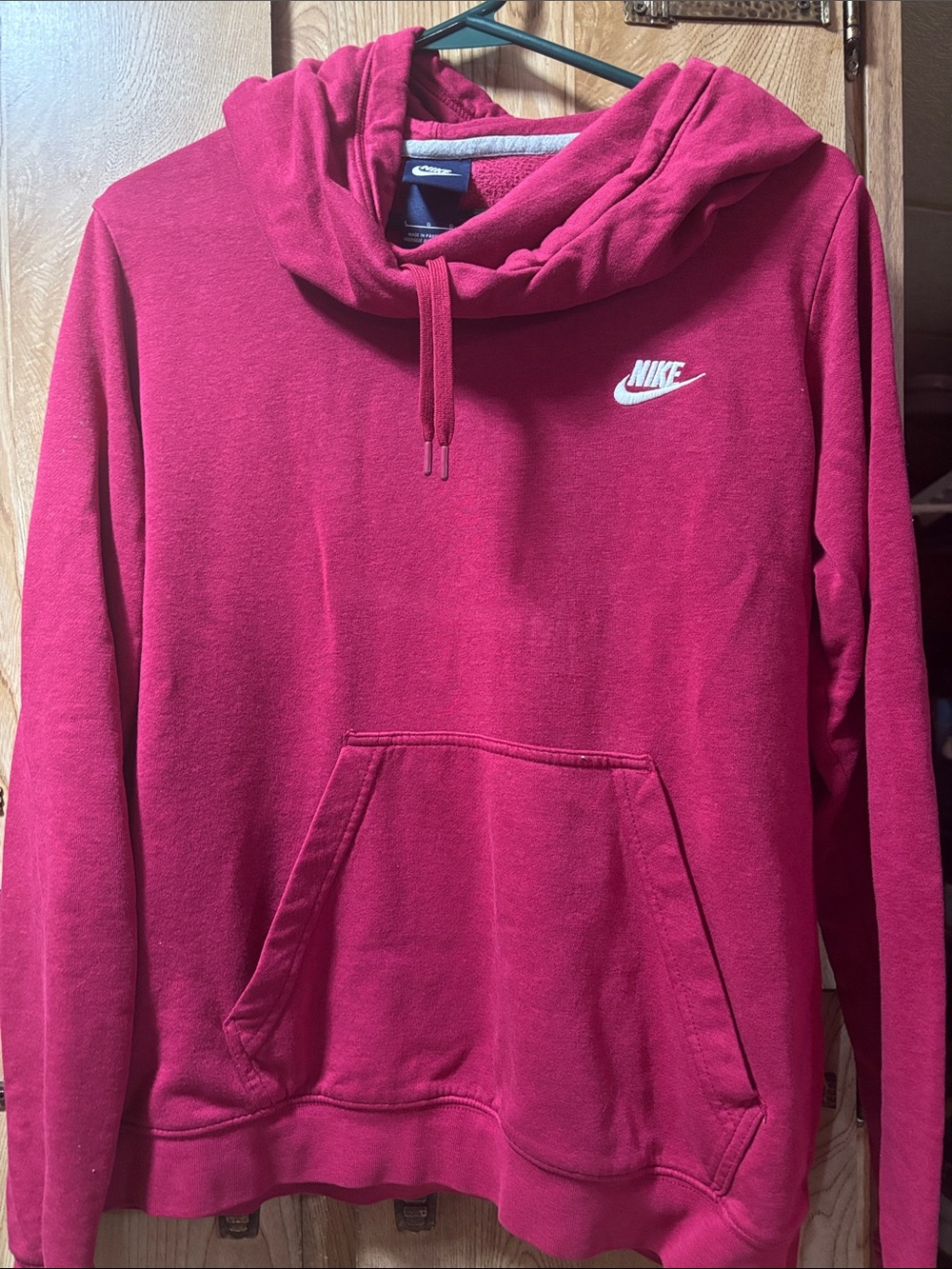 Womens Nike Hoodie Burgundy Size Large